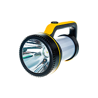 Фонарь туристический Космос 2007W 7W 1LED от аккумулятора 3 режима черный оранжевый (1/16)