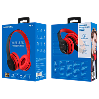 Наушники полноразмерные Borofone BO4 bluetooth 5.0 с микр. красный (1/12/36) 