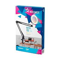Светильник настольный Космос DESK038 10W 5V IP20 струбцина 3 цв. черный (1/20)