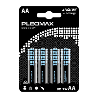 Батарейка Pleomax ECONOMY LR6 AA BL4 Alkaline 1.5V (4/40/400/19200)