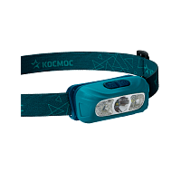 Фонарь налобный Космос 515Lit 2WLED+1WSMDLED+кр.свет от аккум IP54 6 реж зеленый (1/30/120)