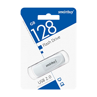 Флеш-накопитель Smartbuy Scout 128GB USB2.0 пластик белый