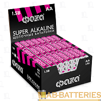 Батарейка Фаzа Super LR6 AA Shrink 4 Alkaline 1.5V (4/96/384)