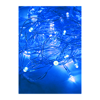 Гирлянда Космос 120LED 12.8м лампочки нить 8 режимов голубой (1/50)