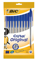 Ручка шариковая BIC Cristal Original 1.0мм (цена за 10шт) 10шт. синий (1/40)