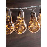 Гирлянда Космос "Лампочка" 40LED уличная белый (1/12) 