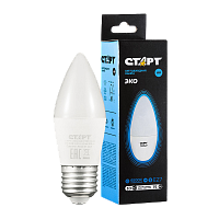 Лампа светодиодная Старт B35 E27 10W 6500К 220V свеча Black матовая (1/10/100)