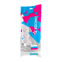 Удлинитель Космос 3р.Б/З 6A 3.0м ШВВП 2x0.75мм² белый (1/60)