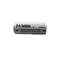 Аккумулятор ET D-4/5A1500 17.0*43.0, 1.2В, 1500мАч, Ni-CD (1/60/360)