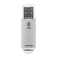Флеш-накопитель Smartbuy V-Cut 8GB USB2.0 пластик серебряный 