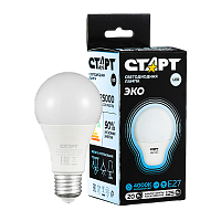 Лампа светодиодная Старт GLS E27 20W 4000К 220V груша Black матовая (1/10/100)