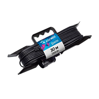 Удлинитель Космос 1р.Б/З 6A 30.0м ПВС черный (1/7)