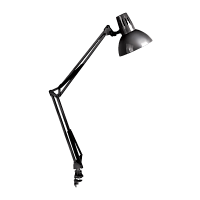 Светильник настольный Camelion KD-312 60W 230V E27 струбцина черный (1/12)