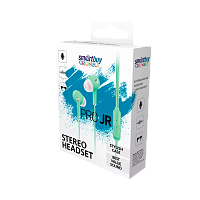 Наушники внутриканальные Smartbuy Pro JR с микр. зеленый в коробке (1/50) 