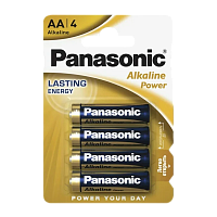 Батарейка Panasonic Alkaline power LR6 AA BL4 Alkaline 1.5V (4/48/240) 