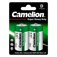 Батарейка Camelion Super R20 D BL2  1.5V (2/12/144) 