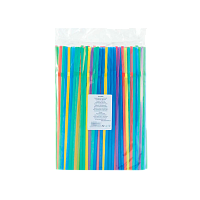 Трубочка, 5 х 240 мм, с изгибом, цветная, 250 шт/уп, AVIORA (1/46)