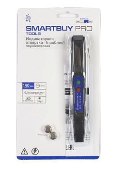 Индикаторная отвертка Smartbuy Tools PRO 140мм пробник с батарейкой