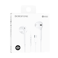 Наушники вставные Borofone BM80 с микр. Type-C белый