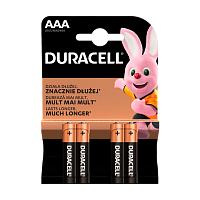 Батарейка Duracell Basic LR03 AAA BL4 UPACK48 Alkaline 1.5V (48/192/29184)