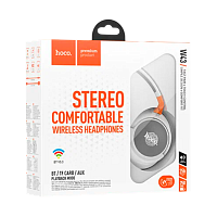 Наушники полноразмерные HOCO W43 bluetooth 5.2 с микр. белый (1/32)