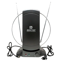 ТВ-Антенна комнатная Вектор AR-031 активная с питанием с усилителем DVB-T/T2 (1/10)