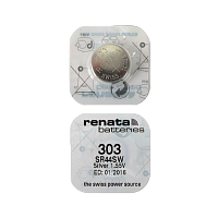 Батарейка Renata 303 (SR44SW) Silver Oxide 1.55V (1/10/100) (до 10/23) 