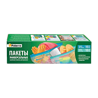 Пакеты универсальные, с двойным замком, 30 шт. в уп, 27х34см, 29.5х40см, "Геометрия", PATERRA (1/12)