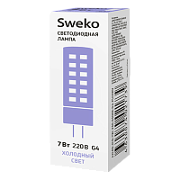 Лампа светодиодная Sweko JCD G4 7W 6500К 230V "Кукуруза" (1/10/100)