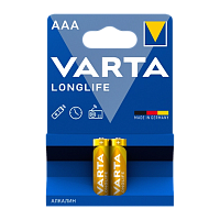 Батарейка Varta LONGLIFE LR03 AAA BL2 Alkaline 1.5V (4103) (2/20/100)