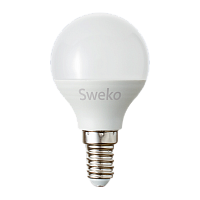 Лампа светодиодная Sweko G45 E14 7W 4000К 230V шар (1/5/100)