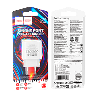 Сетевое З/У HOCO C109A 1USB 10.5W белый (1/36/216)