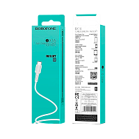 Кабель Borofone BX16 USB (m)-Type-C (m) 1м 2.0A ПВХ белый (1/648)