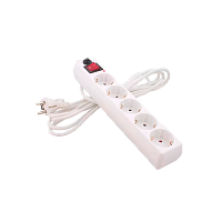 Сетевой фильтр Старт SP 5р.С/З 10A 3.0м ПВС 3x0.75мм² с выкл. белый (1/20)