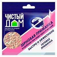 Гранулы родентицид Чистый дом от крыс и мышей 200г (1/50)