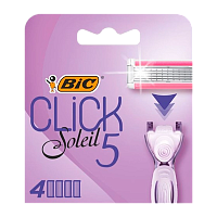 Сменные кассеты BIC "CLICK 5" 5 лезвий 4шт. (4/96)
