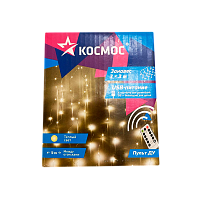 Гирлянда Космос Занавес Роса 300LED 3х3м+2м 10 нитей пульт (1/24)