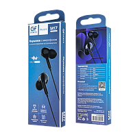 Наушники внутриканальные GFPower M17 с микр. черный (1/200/800)