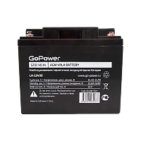 Аккумулятор свинцово-кислотный GoPower LA-12400 12V 40Ah клеммы под болт M6