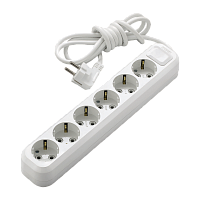 Удлинитель Makel 6р.С/З 16A 3.0м IP20 белый MGP183 (1/12)