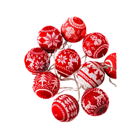 Гирлянда Космос "Скандинавский стиль" 10LED 2.4м лампочки нить белый (1/36)