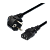 Кабель питания GoPower евровилка CEE 7/7-C13 (f) 3.0м ПВХ 0.75мм черный (1/50)
