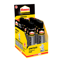 Клей Момент КРИСТАЛЛ 30мл универсальный BOX10 шоу-бокс (10/120/3840)