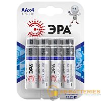 Батарейка ЭРА Super LR6 AA BL8 Alkaline 1.5V (8/80/640/11520) 