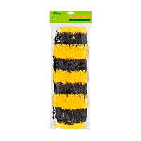 Мочалка для тела Банные штучки "Шмель" 40см x 15см черный желтый (1/30)