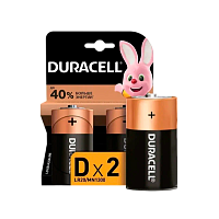 Батарейка Duracell Basic LR20 D BL2 Alkaline 1.5V (2/20/6600)