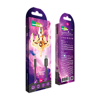Кабель AUX MORE CHOICE UK24i Jack 3.5mm (m)-Lightning (m) 2м нейлон черный (1/36/360) 