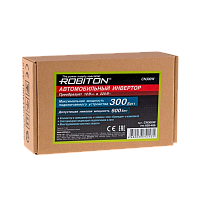 Инвертор ROBITON CN300W 12V-220V 300W (1/30/120/480)