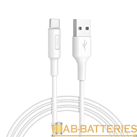 Кабель HOCO X25 USB (m)-2хType-C/Lightning/microUSB (m) 1м 2.0A ПВХ белый (1/30/300)