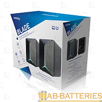 Колонки 2.0 Smartbuy BLADE 6W RGB USB+Jack 3.5мм черный (1/40)